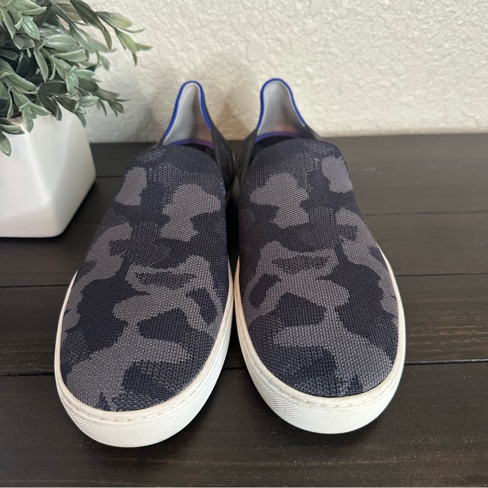 Rothy The Original Slip On Sneaker Grey Camo Women’s 12.5 - Picture 3 of 9